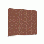 CLOISON EN TISSU 200-150 DOUBLE HEXAGONE ROUILLE