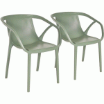 FAUTEUIL JARDIN EMPILABLE OLIVE HOP EN LOT - EZPELETA
