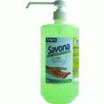 SAVON LIQUIDE DÉSINFECTANT SOLIPRO SAVONA ANTISEPTIQUE - FLACON 1 LITRE - LOT DE 6