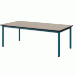TABLE MALIBU 160X80 T2 4P STRA ANTIB ACACIA/NOIR BLEU 5025