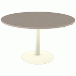 TABLE MANO RÉGLABLE Ø130 STRAT ABS CHÊNE HONGRIE/BEIGE 1013 - MOBIDECOR
