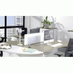 VOILE DE FOND MÉTHACRYLATE - PANNEAU ÉCRAN L 90 CM POUR BUREAU EDEN L 120 CM BLANC OPAQUE