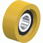 BLICKLE - GALET GUIDE Ø 35MM BANDAGE POLYURÉTHANE PU 40KG - FTH 35X14/12-8K