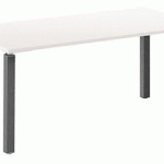 BUREAU DROIT 160 CM BLANC EXPRIM