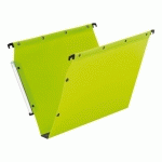 LOT DE 10 - DOSSIER SUSPENDU POUR ARMOIRES POLYPROPYLÈNE OPAQUE ULTIMATE ELBA FOND 30 MM VERT