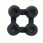 JONCTION 4 POINTS - POUR CAILLEBOTIS CAOUTCHOUC 19 MM BTB