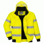 PORTWEST C467 BLOUSON BOMBER HIVIS 3 EN 1 JAUNE - TAILLE L