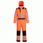 PORTWEST PW355 COMBINAISON DE PLUIE HAUTE VISIBILITÉ PW3 ORANGE/NOIR - TAILLE L - STANDARD