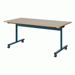 TABLE MALIBU RAB. 160X80 T5 DL STRA ALAISÉ ACACIA/BLEU 5025