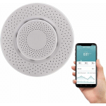 TUYA SMART COMPTEUR DE CO2 AVEC CAPTEUR DE GAZ VOC D'HUMIDITÉ DE LA TEMPÉRATURE, CAPTEUR DE FORMALDÉHYDE, SMART AIR BOX CONTRÔLE APP, DÉTECTEUR