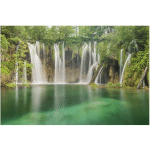 PAPIER PEINT INTISSÉ - PLITVICE LAKES WATERFALLS - MURAL LARGE DIMENSION: 320CM X 480CM