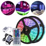 EINFEBEN - 2M ENSEMBLE DE BANDE LED, BANDE LED RGB 5050 SMD, BANDE LED 30 LED, LED NON ÉTANCHE (IP20), AVEC TÉLÉCOMMANDE 44 BOUTONS - RGB