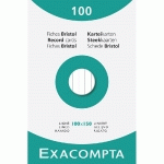 ÉTUI DE 100 FICHES - BRISTOL LIGNÉ NON PERFORÉ 100X150MM - BLANC - LOT DE 10