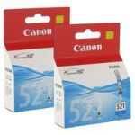 PACK 2 CARTOUCHES CYAN CANON CLI-521C