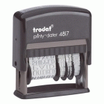 TAMPON DATEUR 12 FORMULES PRINTY 4817A TRODAT