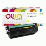 TONER REMANUFACTURÉ OWA - HAUTE CAPACITÉ - JAUNE - POUR HP W2122X - TONER COMPATIBLE