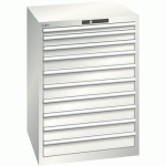 ARMOIRE BLANC GRIS 717X725X1000 AVEC 10 TIR. 75KG - LISTA