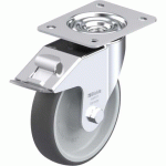 BLICKLE - ROULETTE PIVOTANTE À FREIN Ø 160MM BANDAGE POLYURÉTHANE TPU 300KG - LE-PATH 160R-FI