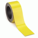 ÉTIQUETTE MAGNÉTIQUE EN ROULEAU JAUNE 50 MM X5 M