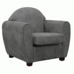 FAUTEUIL WEST TISSU POLYESTER CHINÉ ANTHRACITE - MMP