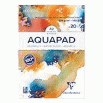 GOLDLINE AQUAPAD BLOC COLLÉ 20F A2 300G - BLANC - LOT DE 2