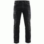 PANTALON DE TRAVAIL SERVICES DENIM STRETCH NOIR TAILLE 56C - BLAKLADER