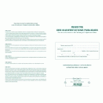 PIQÛRE 32X19,5CM - REGISTRE D'IDENTIFICATION DES VENDEURS EN VUE D'UNE MANIFESTATION PUBLIQUE - 80 PAGES