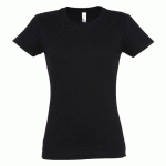 TEE-SHIRT PERSONNALISABLE ACTIVE 190 G FEMME NOIR