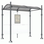 ABRI BUS PROVINCE 2.50 M BOULE GRIS PROCITY - PROCITY