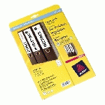 ETIQUETTE ADHÉSIVE CLASSEUR À LEVIER 192 X 38 MM AVERY L4760-25 BLANCHE - PAQUET DE 175