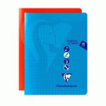 LOT DE 10 - CAHIER MUSIQUE & CHANT PIQUÉ MIMESYS 17X22CM 56 PAGES GRANDS CARREAUX COULEUR ALÉATOIRE - ASSORTIS