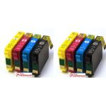 PACK 8 CARTOUCHES  COMPATIBLE EPSON NOIRE ET COULEUR 16XL T1636