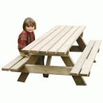 TABLE-BANC ENFANT MODÈLE JURA LONGUEUR 180 CM - MANUTAN COLLECTIVITÉS