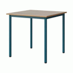 TABLE MALIBU 80X80CM T6 4P STRA ALAISÉ ACACIA/BLEU 5025 - MANUTAN EXPERT