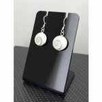 BOUCLES D'OREILLES ARGENT OEIL DE SAINTE LUCIE RONDES