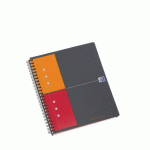 CAHIER SPIRALE OXFORD INTERNATIONAL ACTIVEBOOK A5+ 17 X 22 CM - PERFORÉ 4 TROUS- PETITS CARREAUX - 160 PAGES