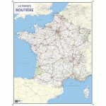 CARTE MURALE ROUTES DE FRANCE - 66 X 84,5 CM - 4 OILLETS POUR SUSPENSION