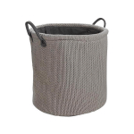 CORBEILLE À LINGE EN LAINE DOUBLURE POLYESTER TAUPE ANTHRACITE - TAUPE ANTHRACITE