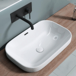 LAVABO VASQUE A ENCASTRER EVIER DESIGN BRUXELLES5082 LARG X PROF X HAUT 61,6 X 41,5 X 16,5 CM - BLANC - SOGOOD