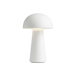 LINDBY LAMPE DE TABLE LED À ACCU ZYRE, BLANC, IP44, TOUCHDIMMER
