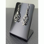 PAIRE DE BOUCLES D'OREILLES SPIRALE EN ARGENT 92.5