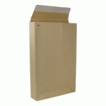 POCHETTE À SOUFFLETS 7 CM KRAFT BRUN ARMÉ 300 X 470 MM BRUNEAU 120 G SANS FENÊTRE - BOÎTE DE 25