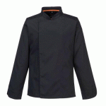 PORTWEST C846 VESTE DE CUISINE MANCHES LONGUES STRETCH MESH AIR PRO NOIR - TAILLE XXL