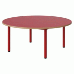 TABLE MALIBU Ø 120 T1 4P STRA ALAISÉ ROUGE U321/ROUGE 3020