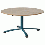 TABLE MALIBU Ø 120 T3 PC STRA ALAISÉ ACACIA/BLEU 5025