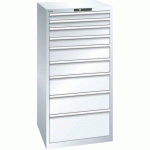 ARMOIRE BLANC PUR 717X725X1450 AVEC 9 TIR. 200KG - LISTA
