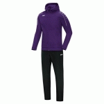 ENSEMBLE SURVÊTEMENT DE FOOT VESTE À CAPUCHON ET PANTALON ENFANT - JAKO - CLASSICO VIOLET