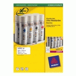 ETIQUETTE ULTRA RÉSISTANTE LASER 210 X 297 MM AVERY L4775-20 BLANCHE - POCHETTE DE 20