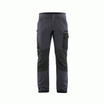 PANTALON DE TRAVAIL MAINTENANCE STRETCH 4D GRIS/NOIR D112 - BLAKLADER