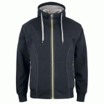 PROJOB 2116 SWEATSHIRTFULL ZIP NOIR - TAILLE XXXXL